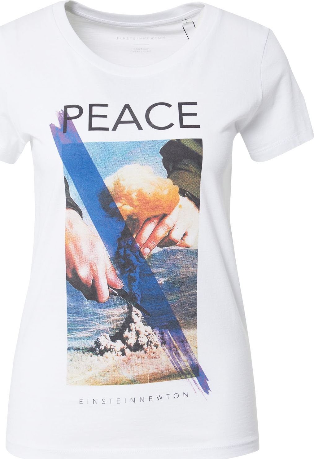 EINSTEIN & NEWTON Tričko 'Peace' bílá / mix barev