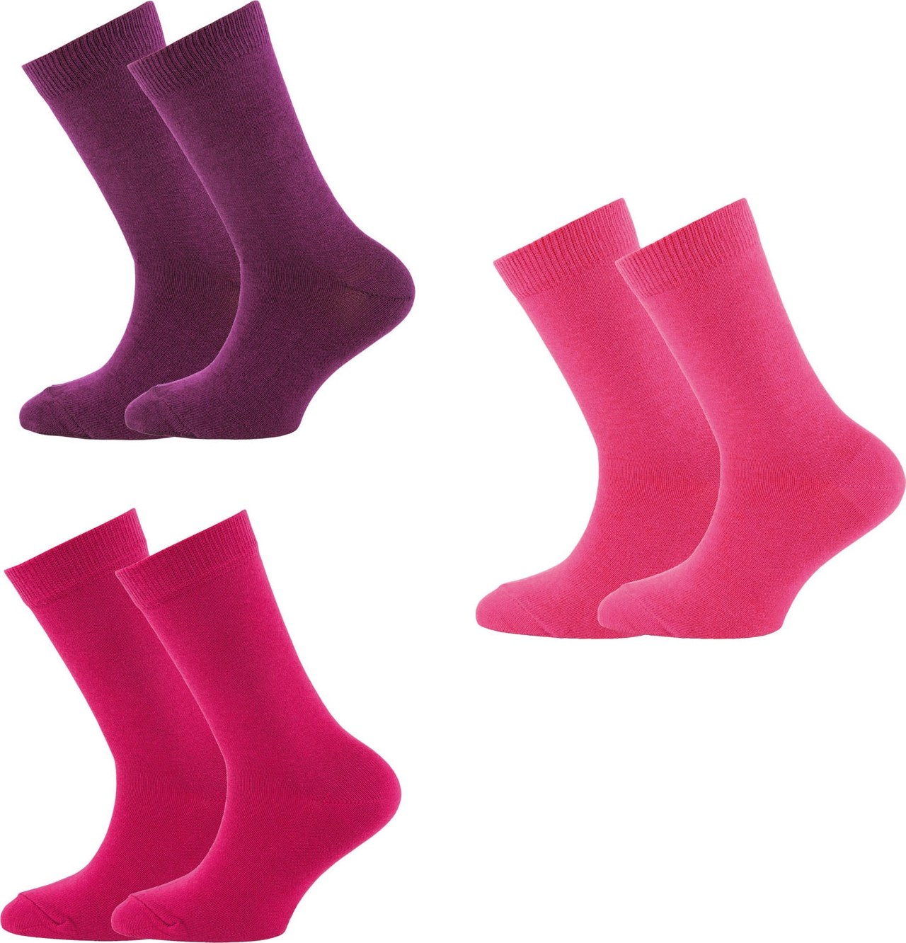 EWERS Ponožky pink / švestková / světle růžová