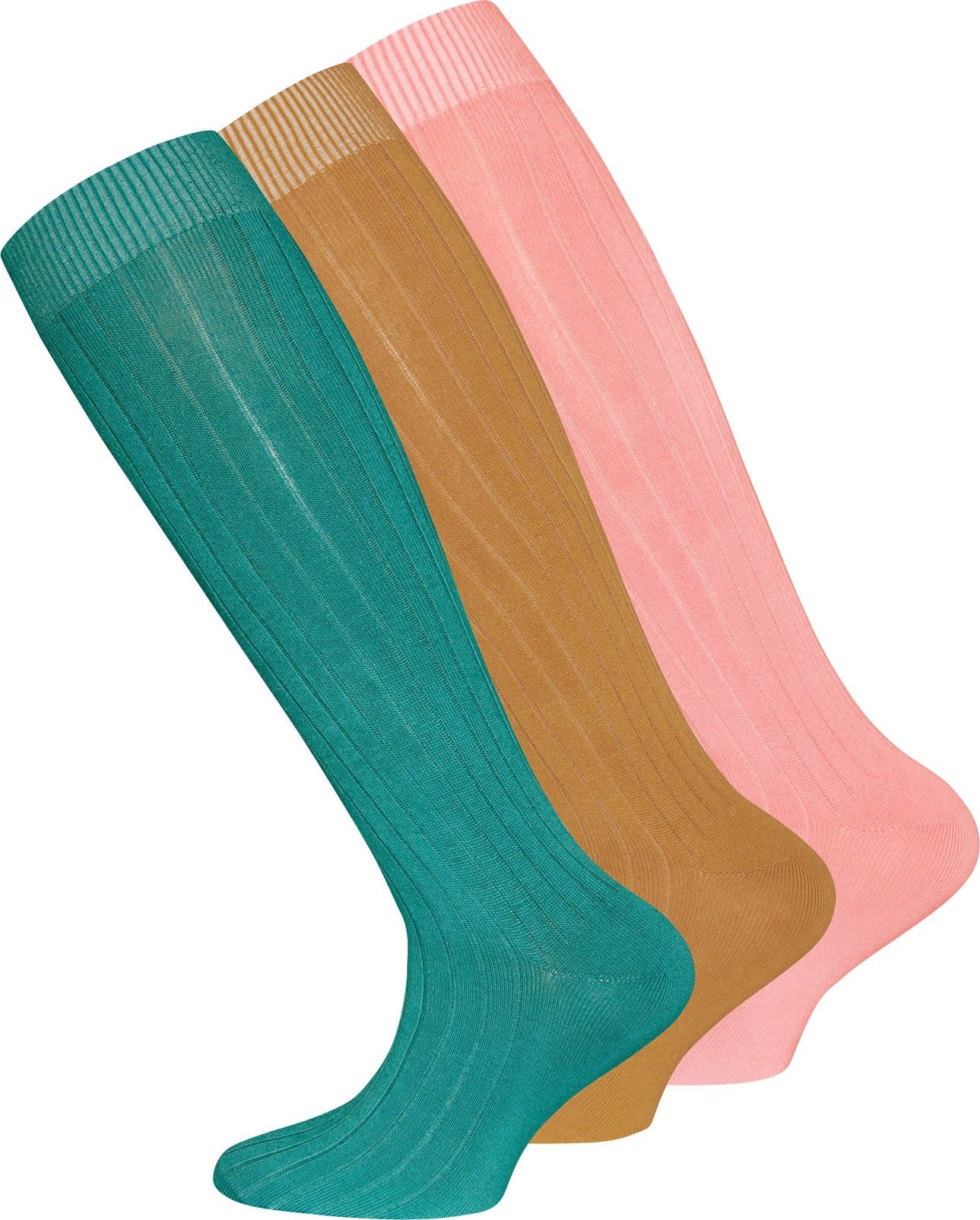 EWERS Ponožky růžová / nefritová / velbloudí