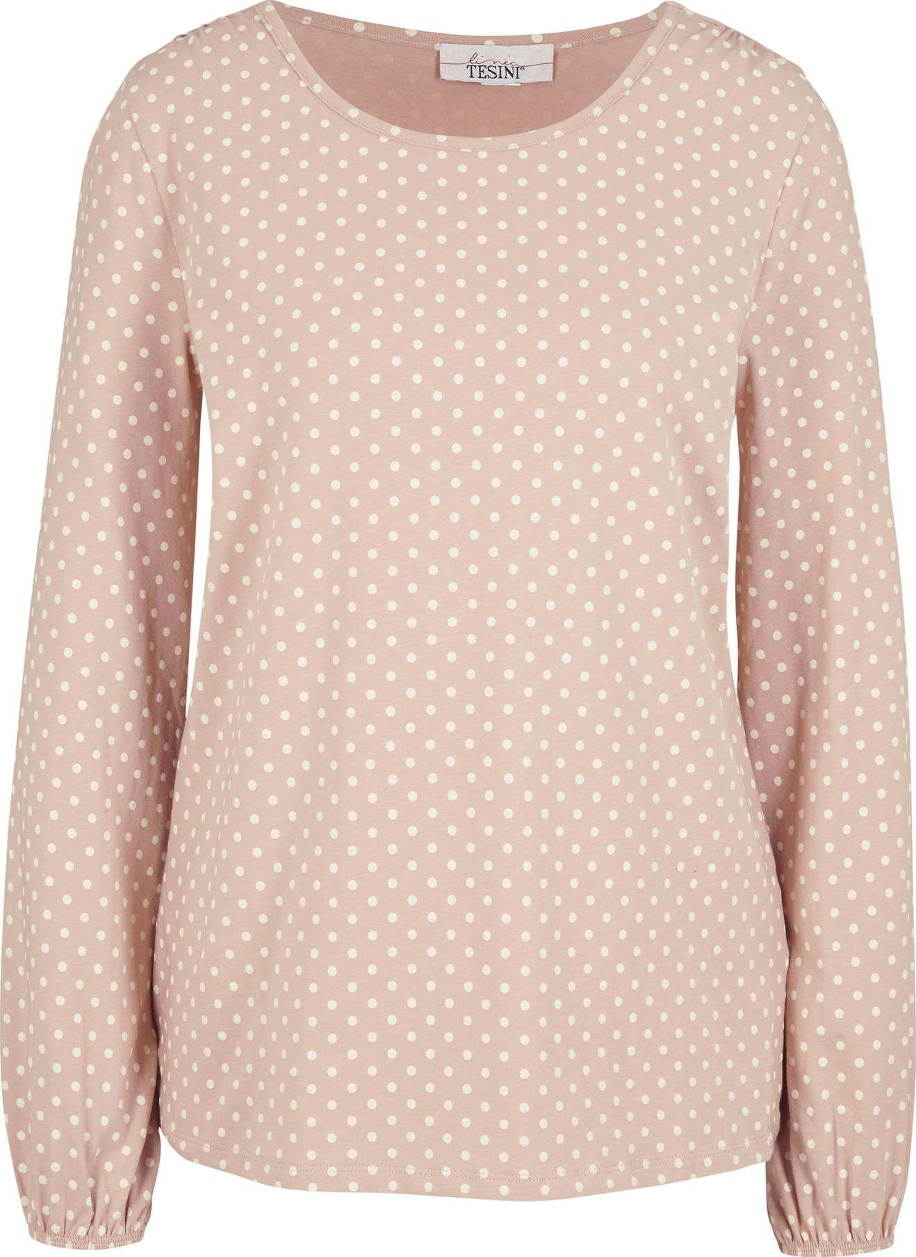 heine Tričko pudrová / bílá