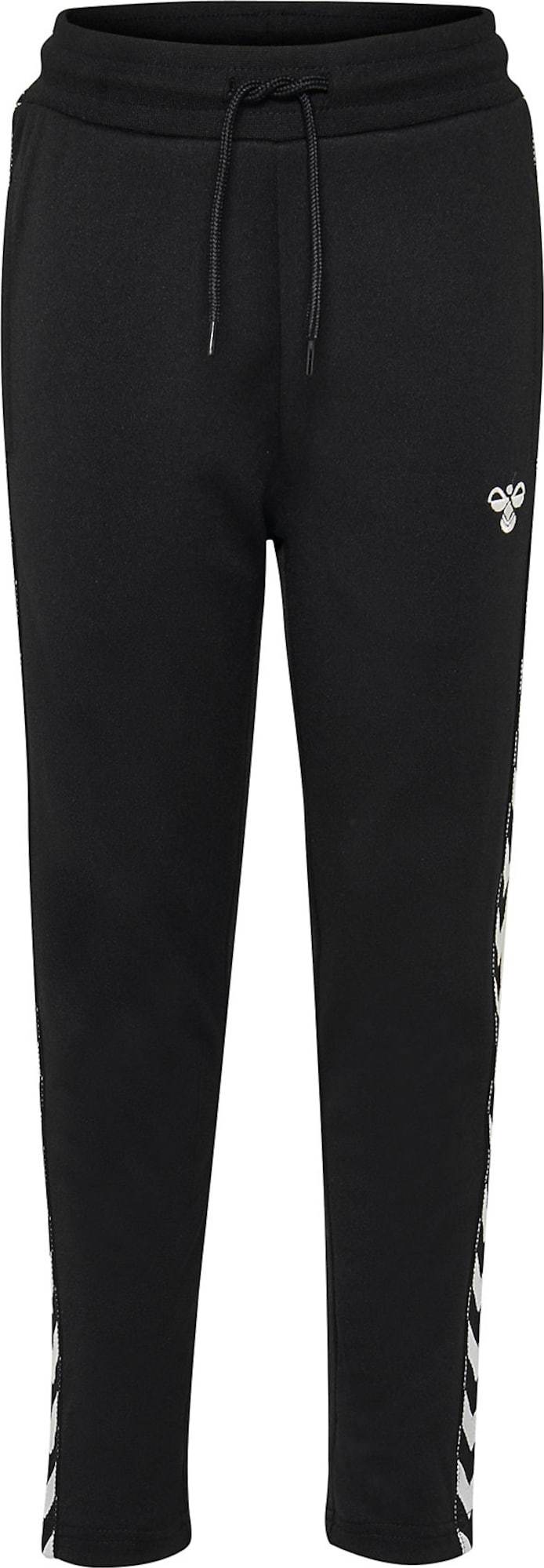 Hummel Sportovní kalhoty bílá / černá