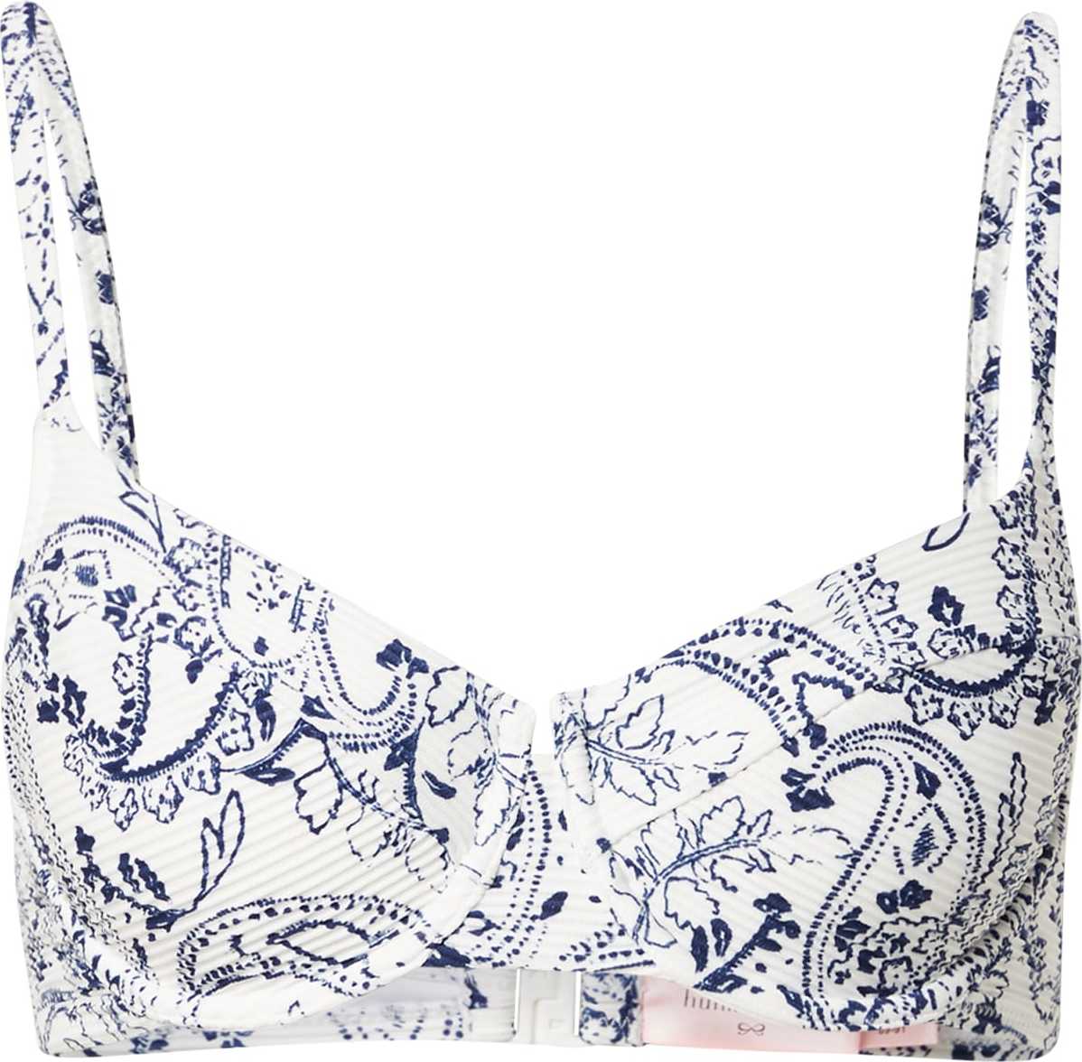Hunkemöller Horní díl plavek bílá / modrá