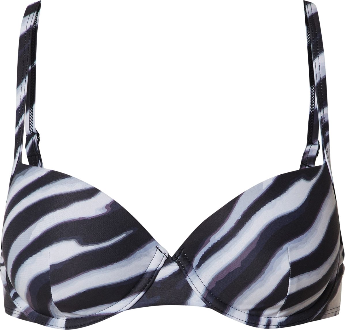 Hunkemöller Bikinitop 'Zebra Demi' černá