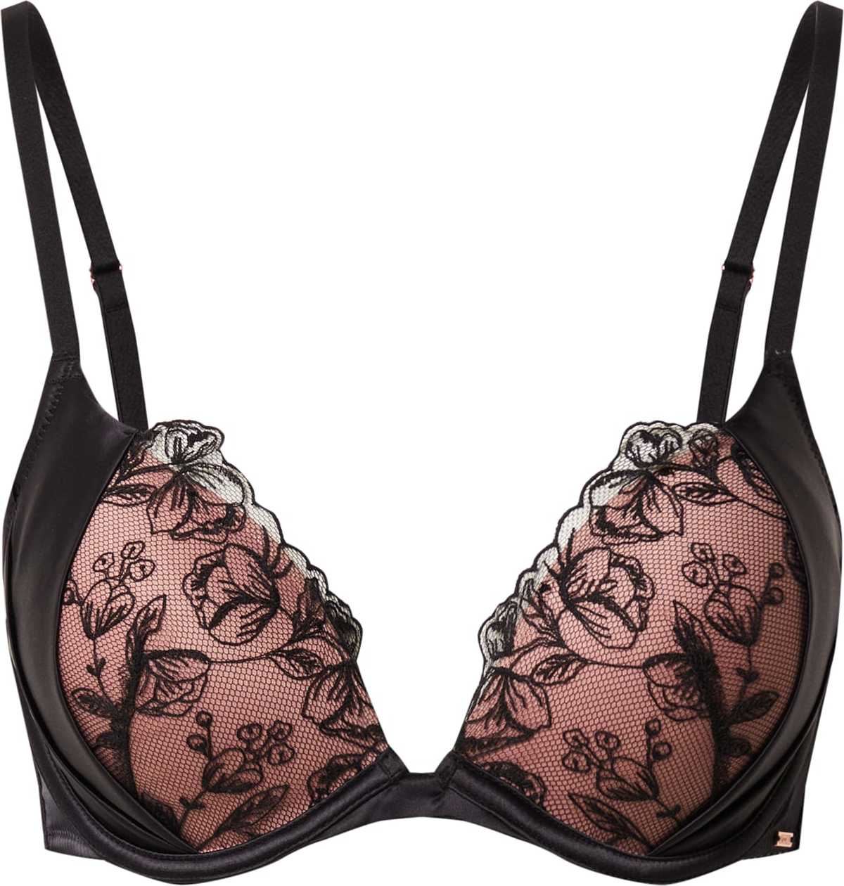 Hunkemöller Podprsenka 'Tilly' černá / růže