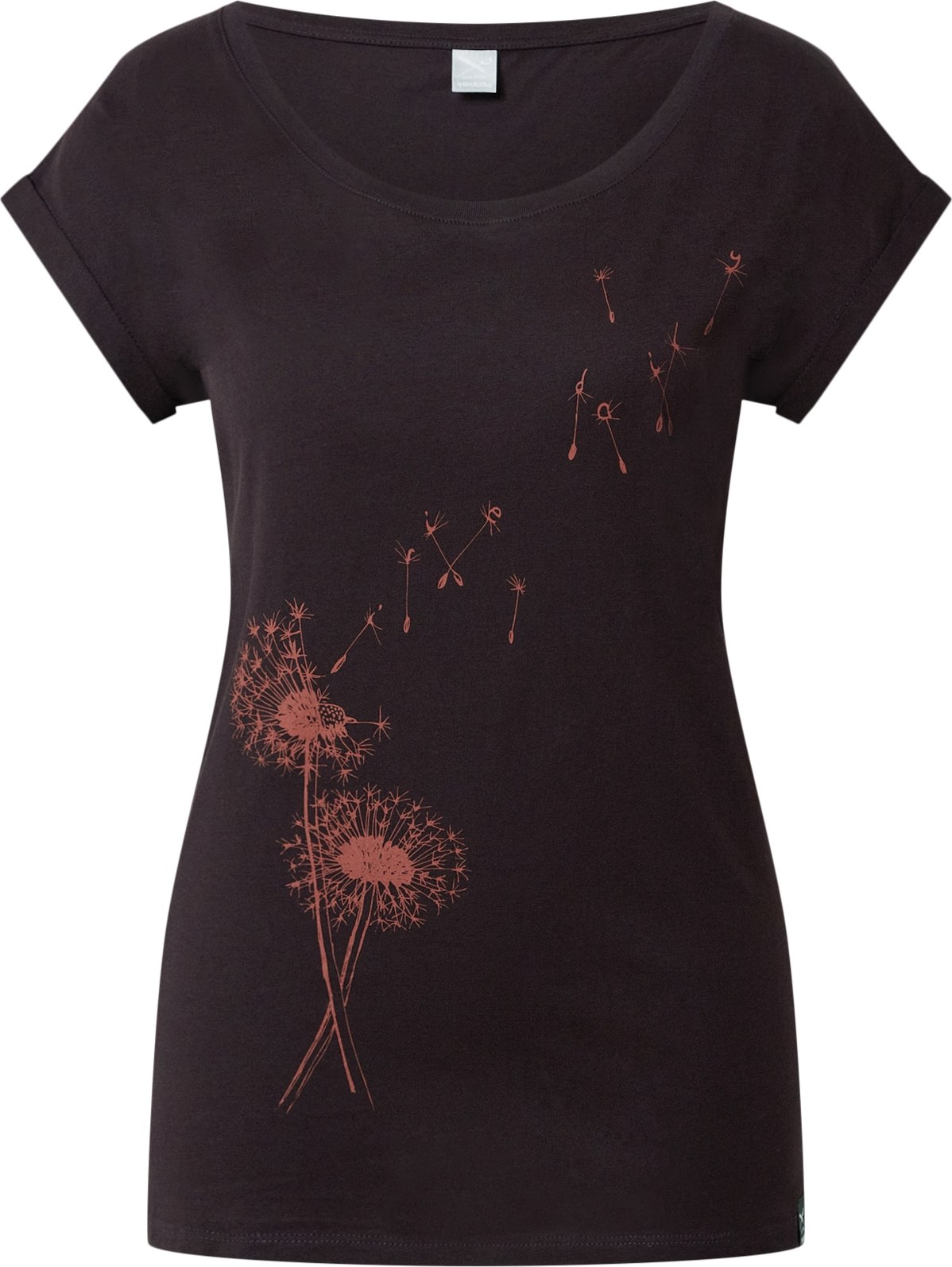 Iriedaily Tričko 'Pusteblume' černá / růže