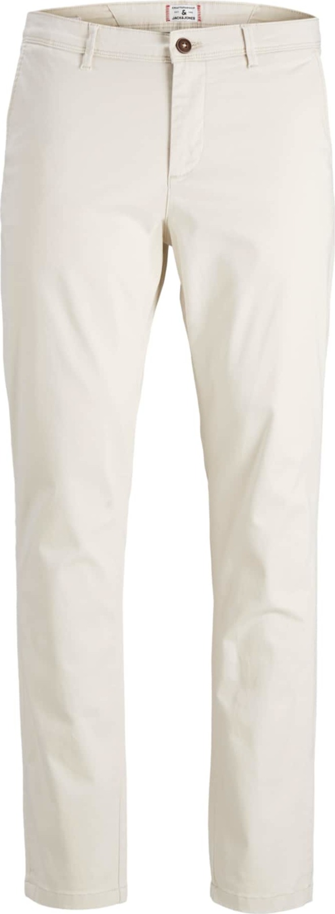 JACK & JONES Chino kalhoty 'JJIMARCO JJBOWIE SA SILVER BIRCH STS' krémová