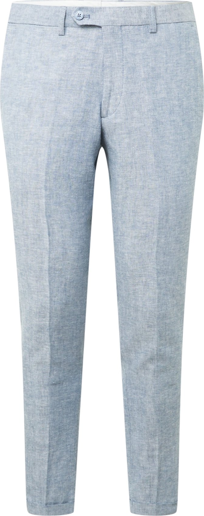 JACK & JONES Kalhoty se sklady v pase 'JPRRAY LINEN SID TROUSER' kouřově modrá