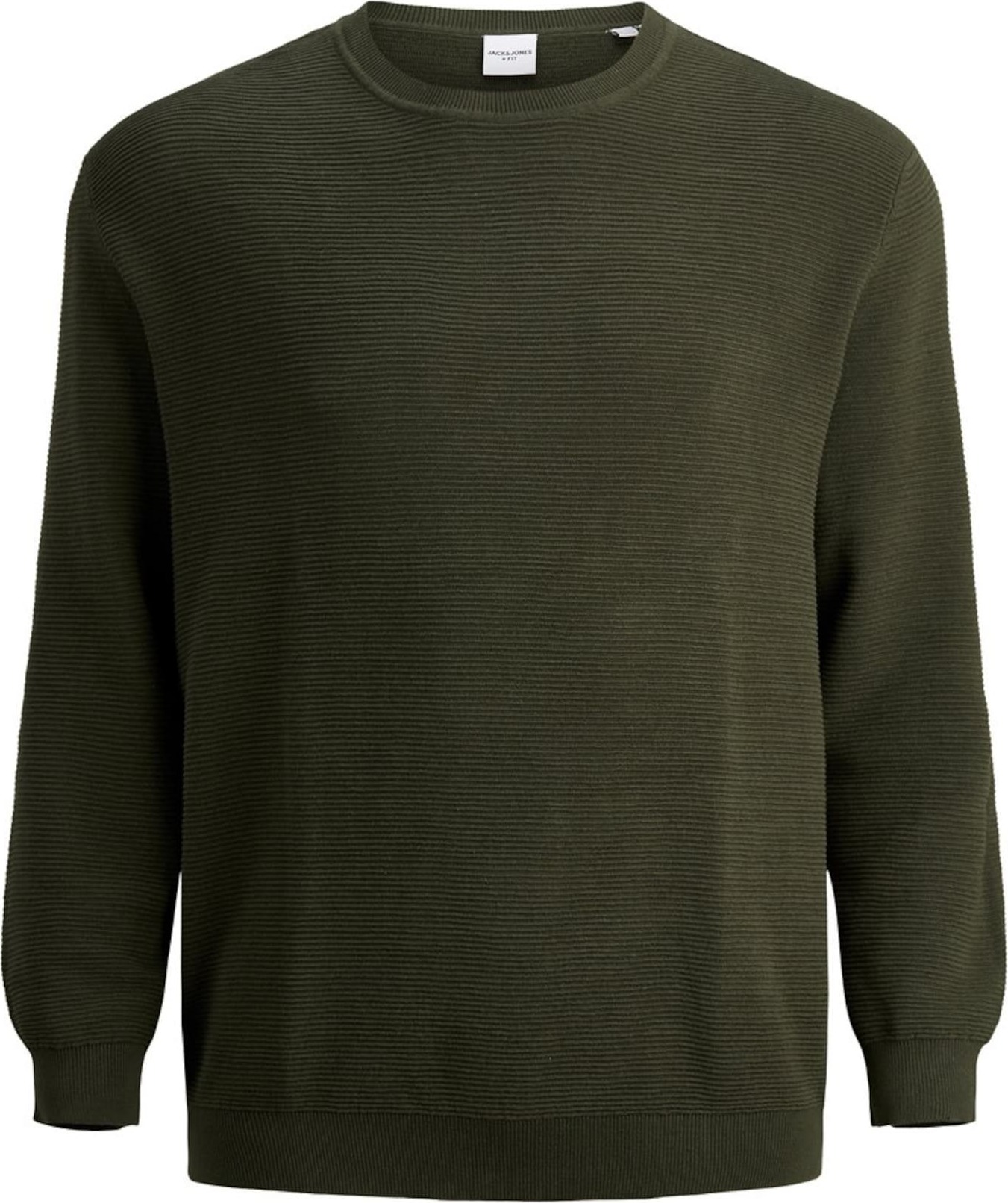 Jack & Jones Plus Svetr 'JJELIAM' tmavě zelená