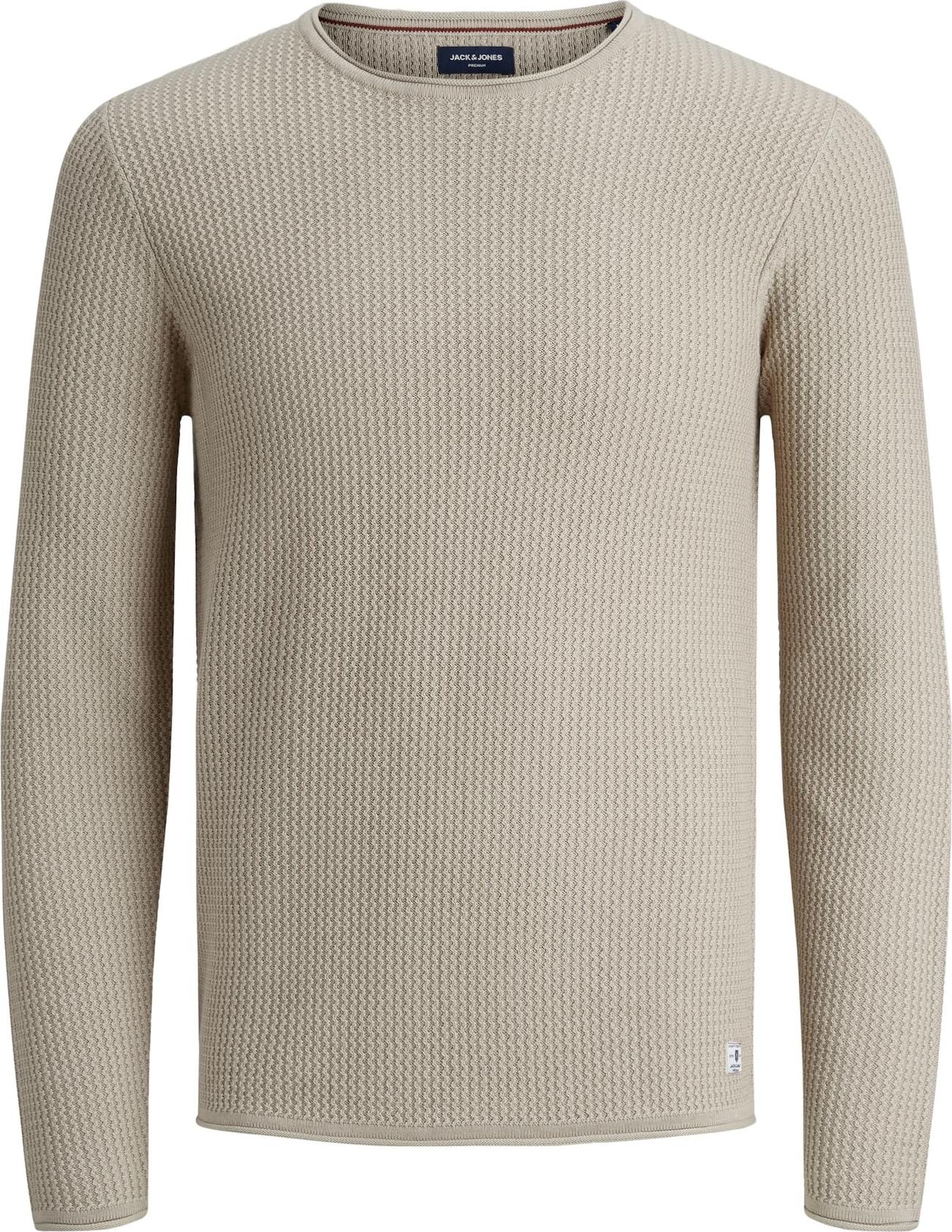 JACK & JONES Svetr 'Carlos' béžová