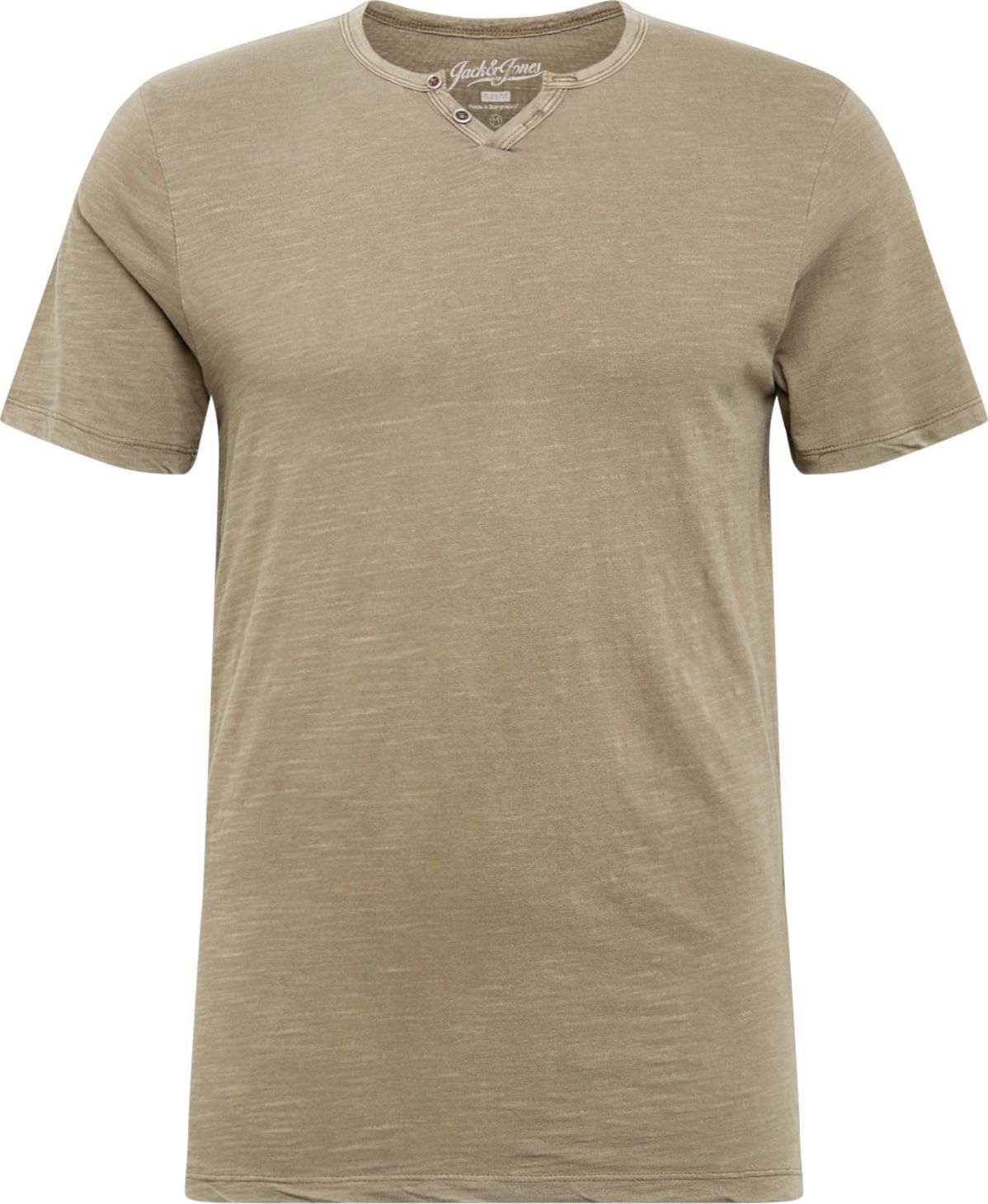 JACK & JONES Tričko 'Split' khaki