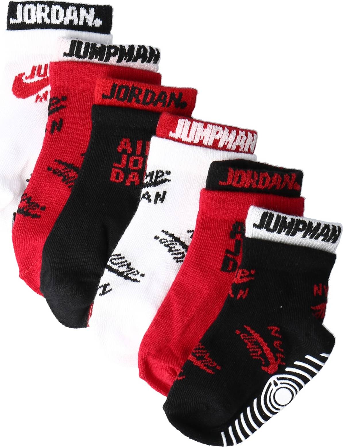 Jordan Ponožky červená / bílá / černá