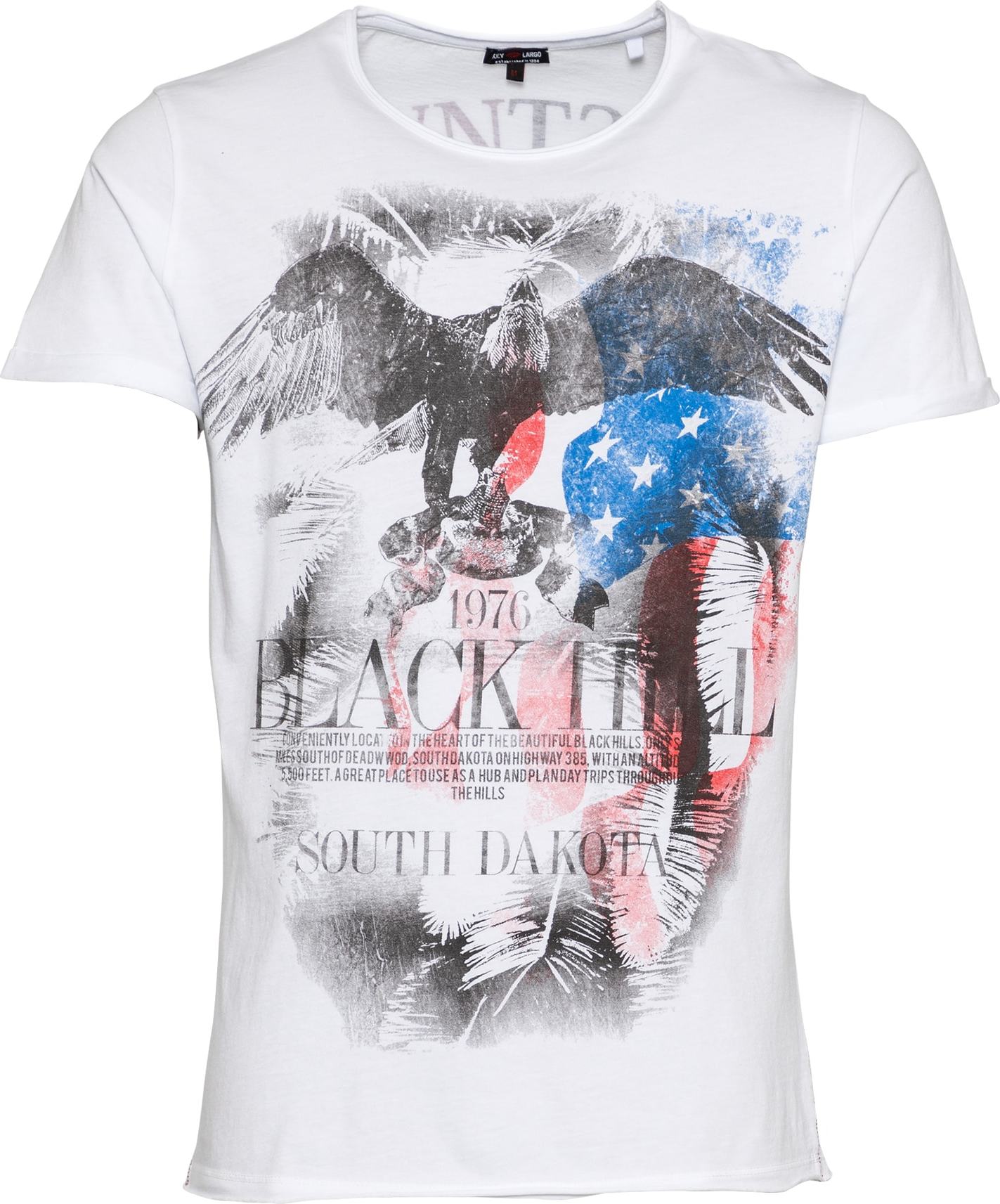 Key Largo Tričko 'BLACK HILL' offwhite / mix barev