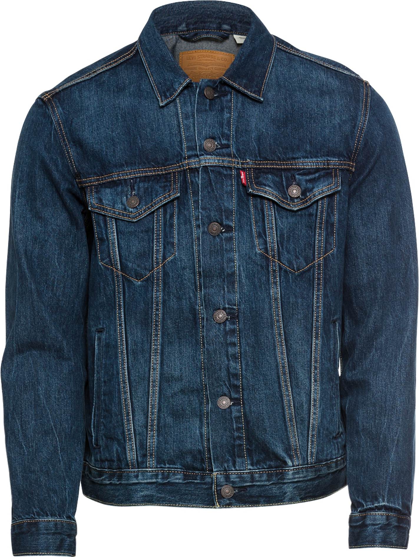 LEVI'S Přechodná bunda 'THE TRUCKER' modrá džínovina