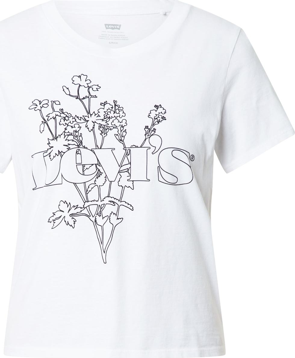 LEVI'S Tričko bílá / černá