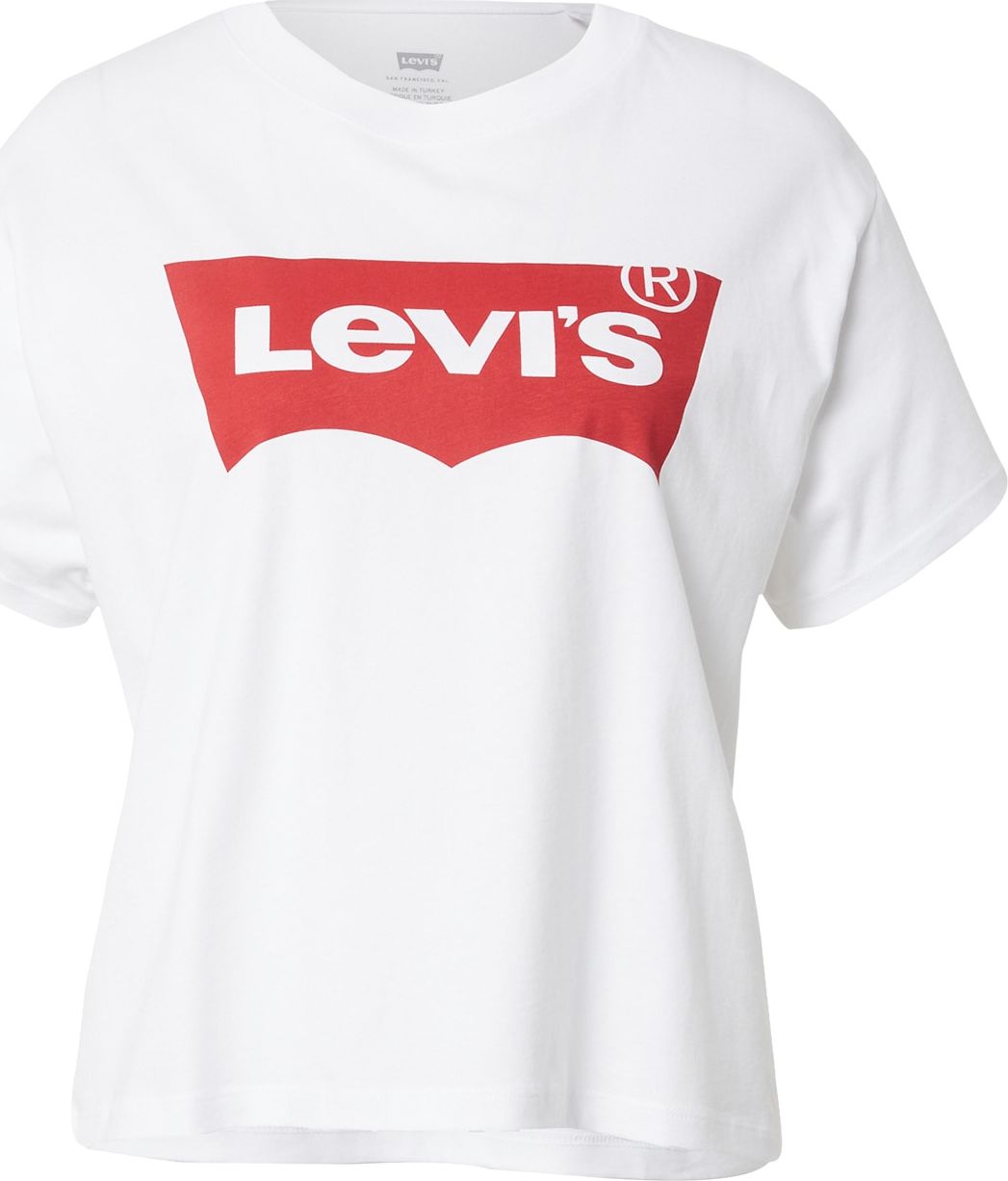 LEVI'S Tričko bílá / červená
