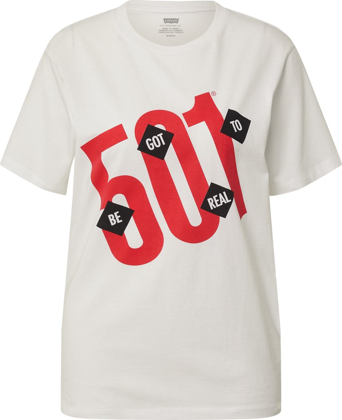 LEVI'S Tričko 'HOUSEMARK' bílá / červená / černá