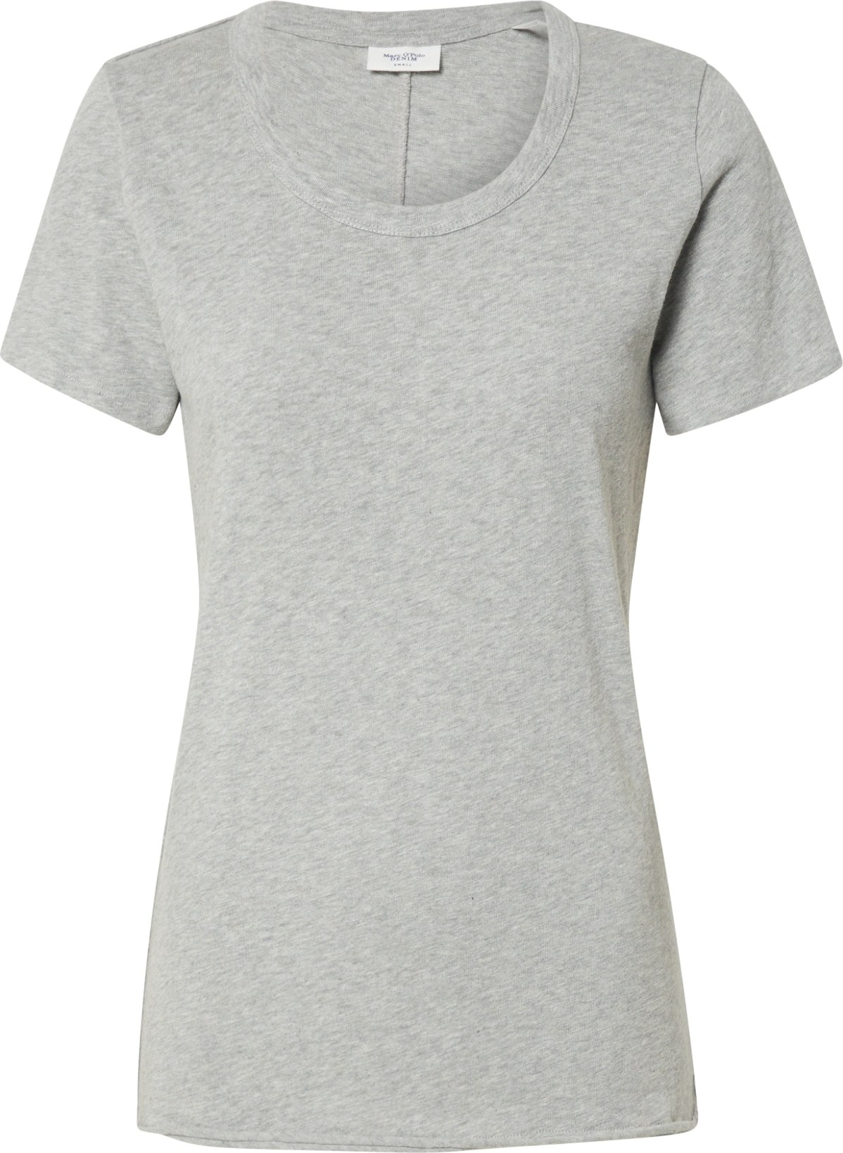 Marc O'Polo DENIM Tričko 'Heavy Slub Crew Neck Tee' šedý melír