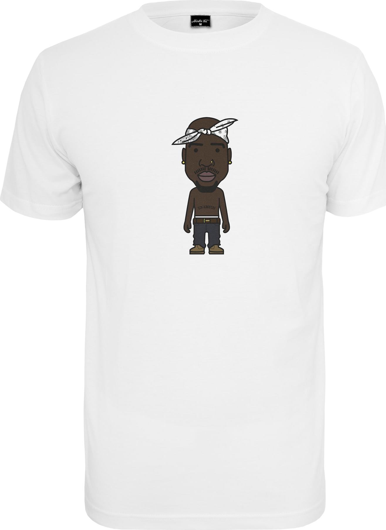 Mister Tee Tričko 'LA Sketch' hnědá / šedá / bílá / žlutá / černá