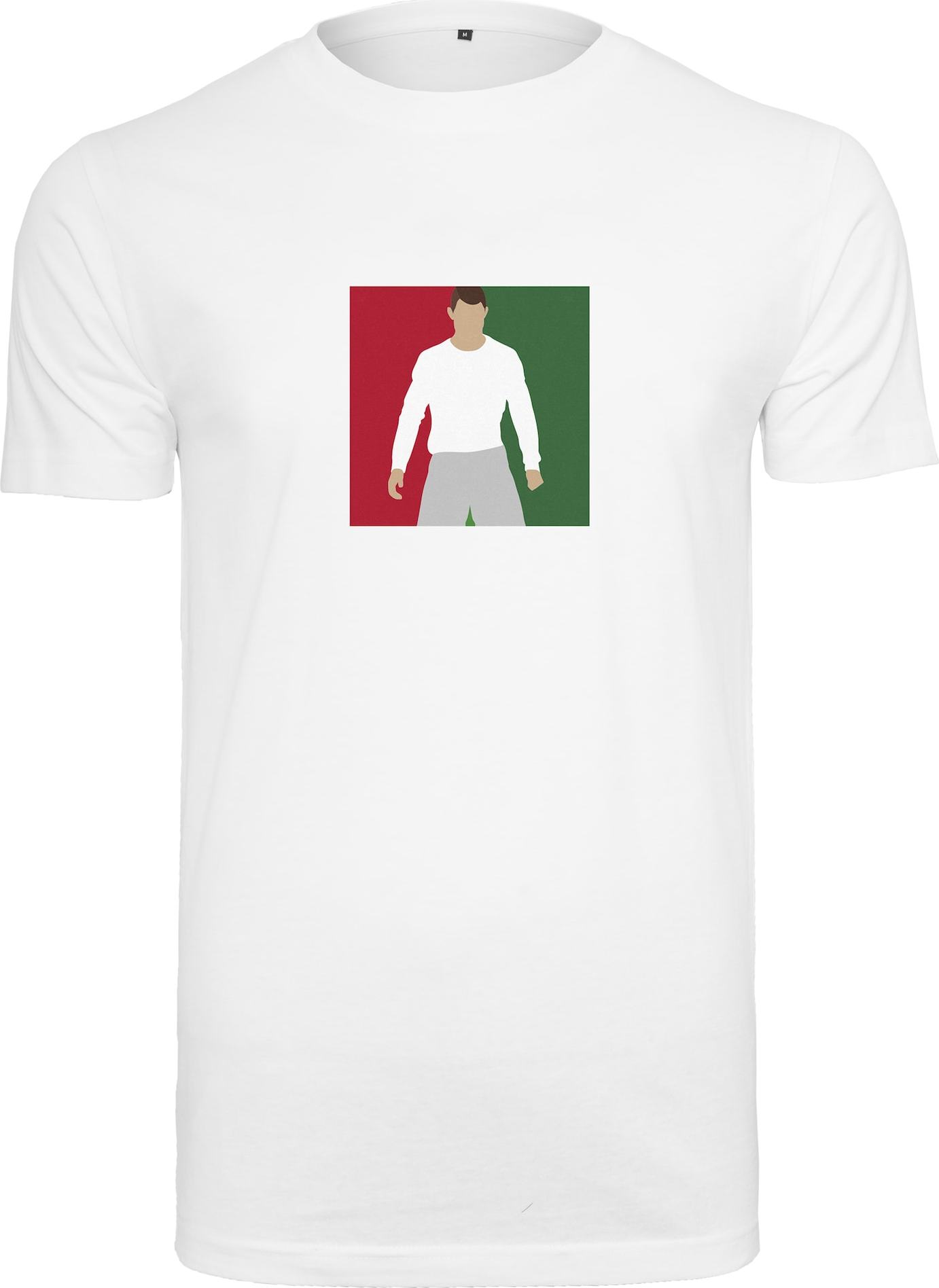Mister Tee Tričko zelená / bílá / červená