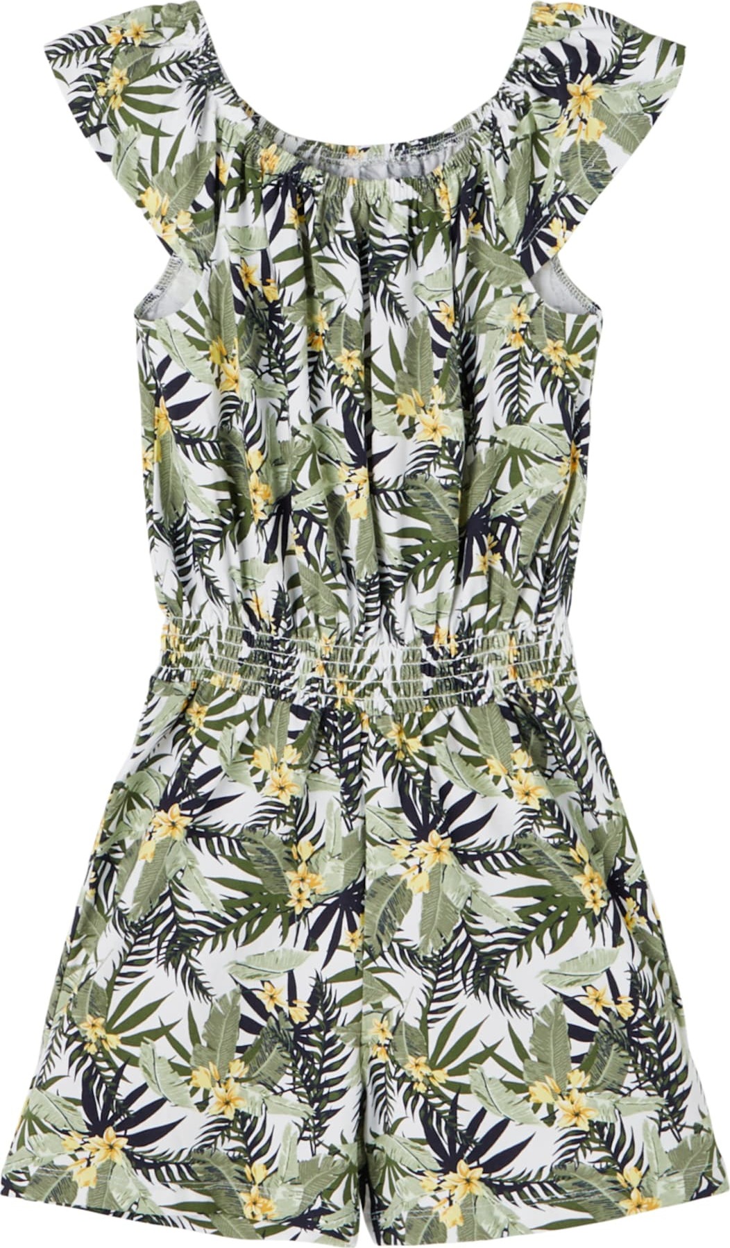 NAME IT Overal 'Josephine' khaki / bílá / žlutá / noční modrá