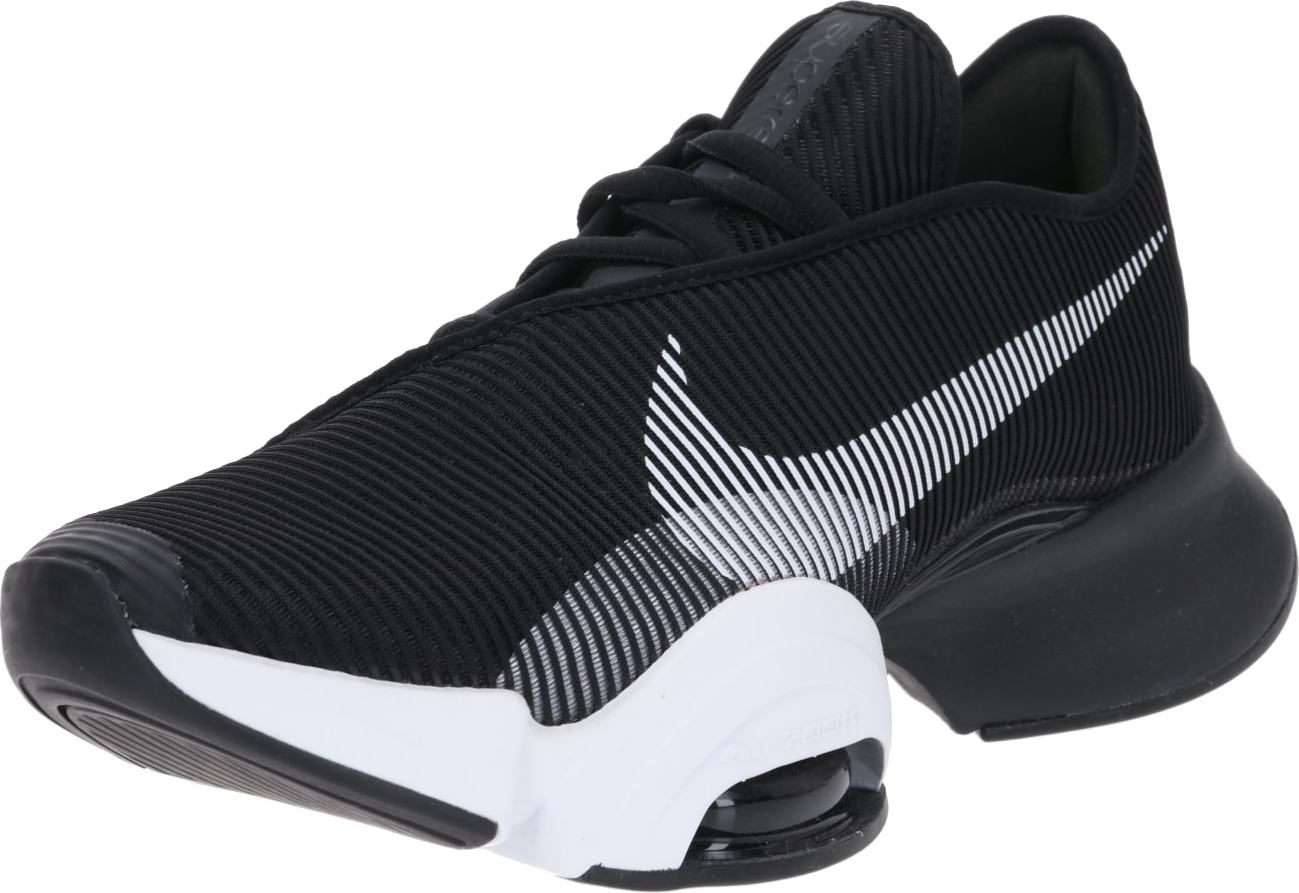 NIKE Sportovní boty 'Air Zoom Superrep 2' černá / bílá