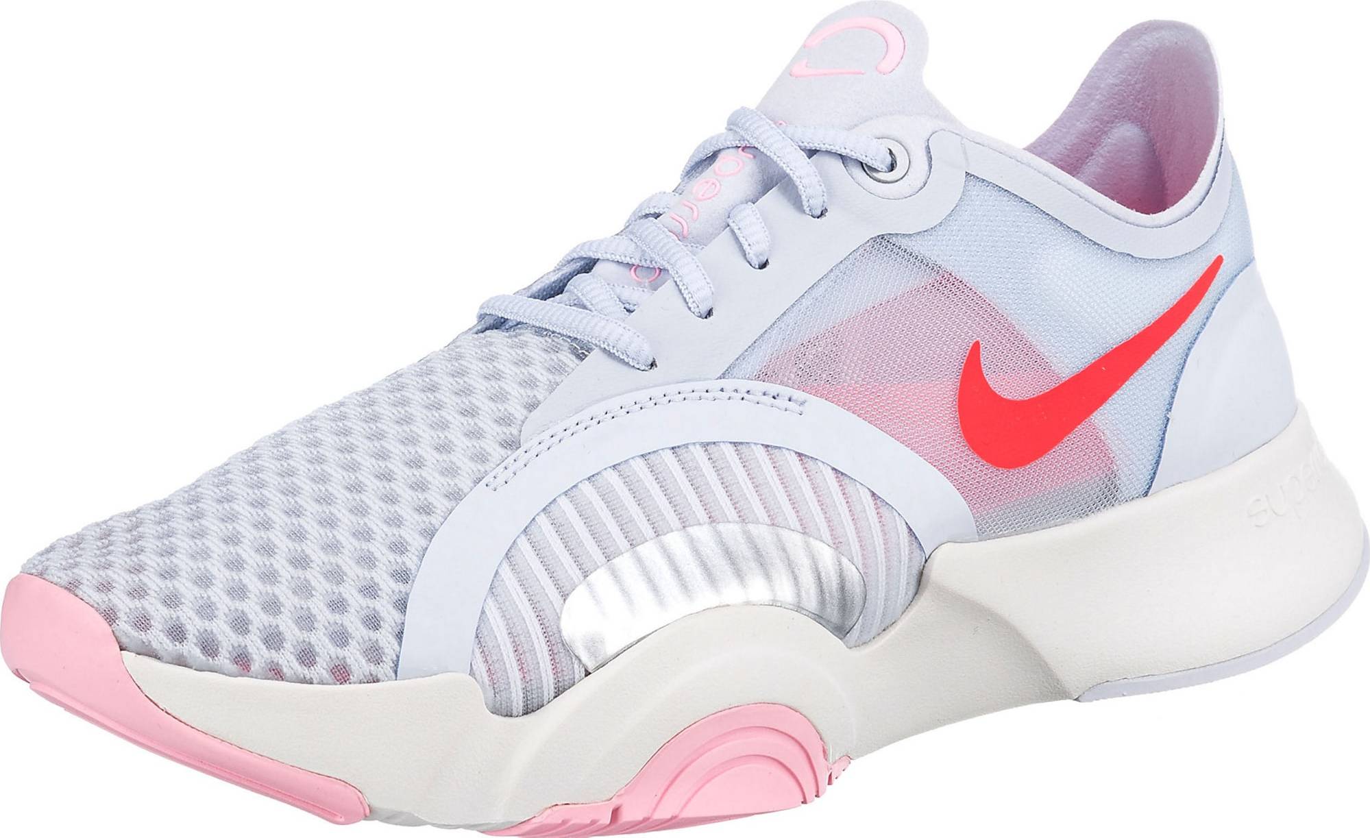 NIKE Sportovní boty 'SuperRep Go' růžová / humrová / azurová / bílá