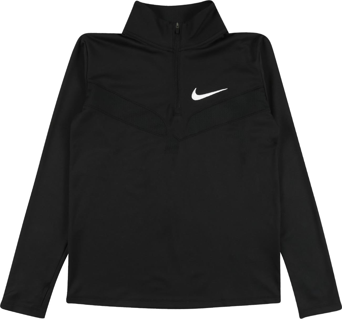 NIKE Sportovní mikina černá / bílá