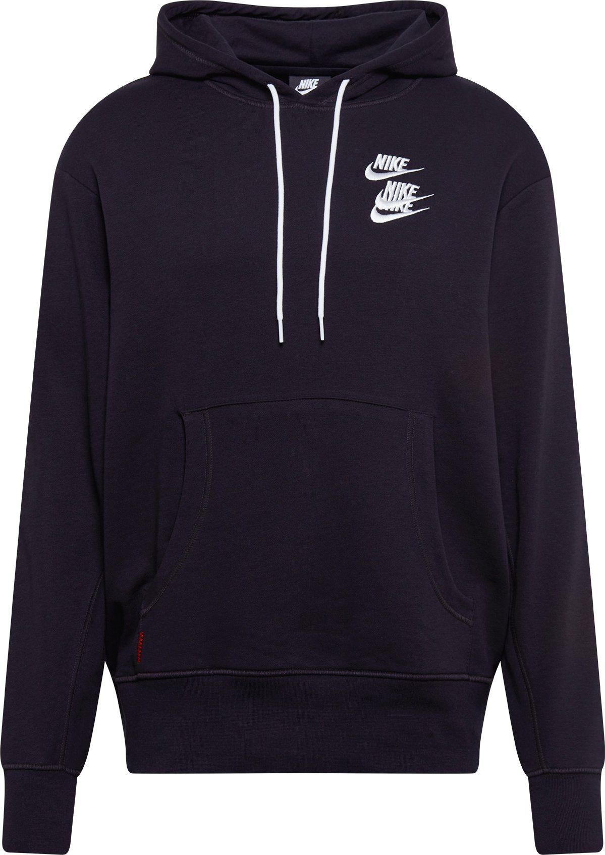 Nike Sportswear Mikina černá / bílá / oranžová / pastelově žlutá