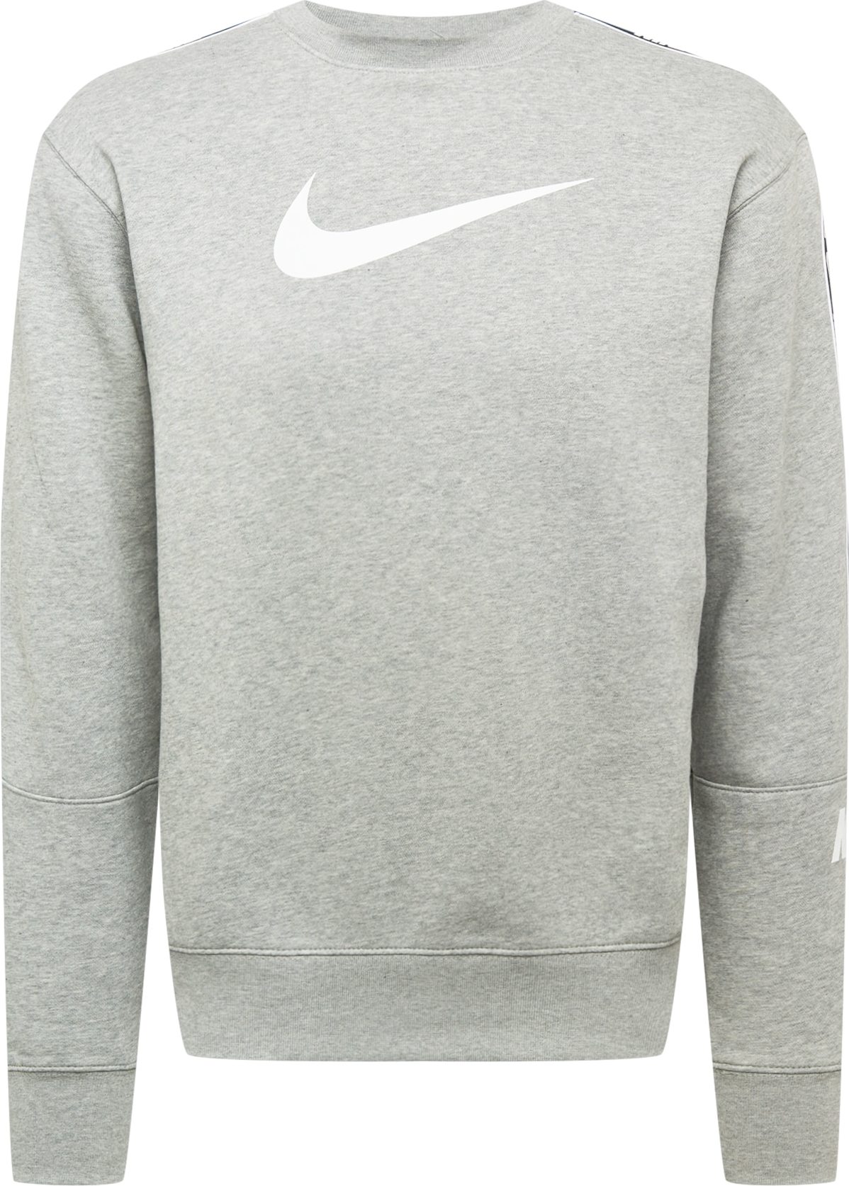 Nike Sportswear Mikina 'REPEAT' šedý melír / bílá