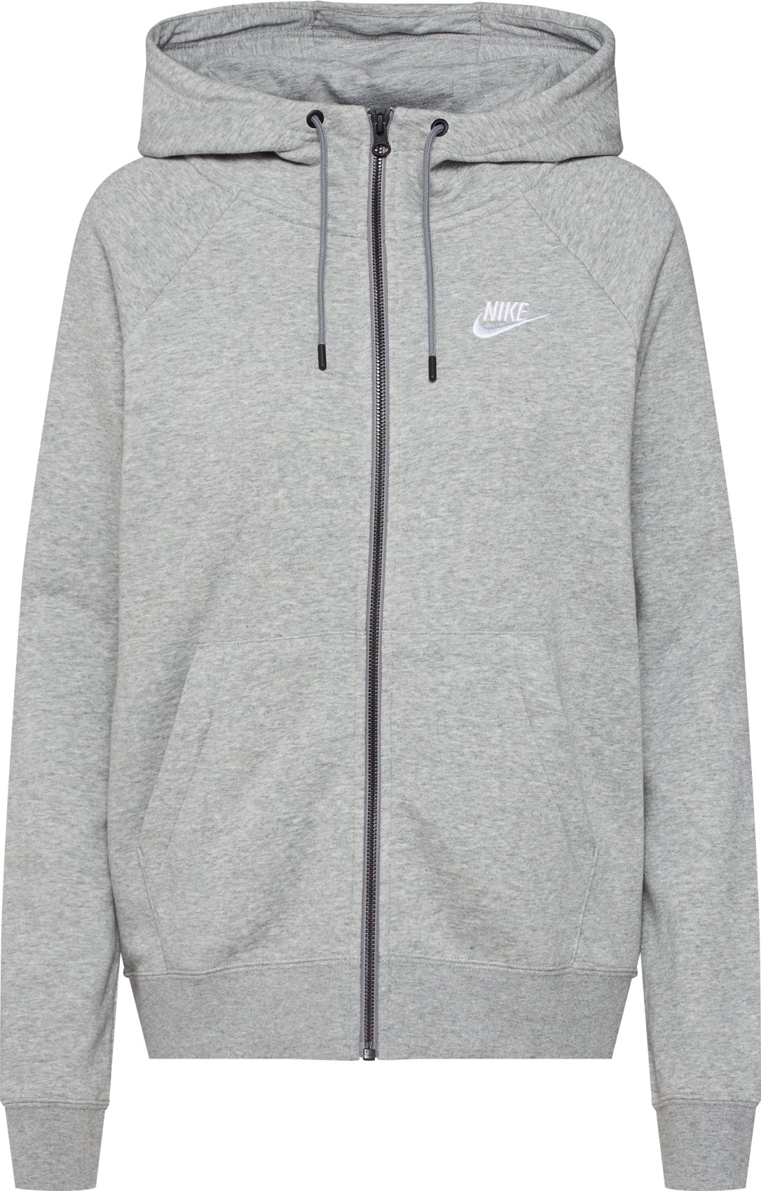 Nike Sportswear Mikina s kapucí 'Essntl' šedý melír
