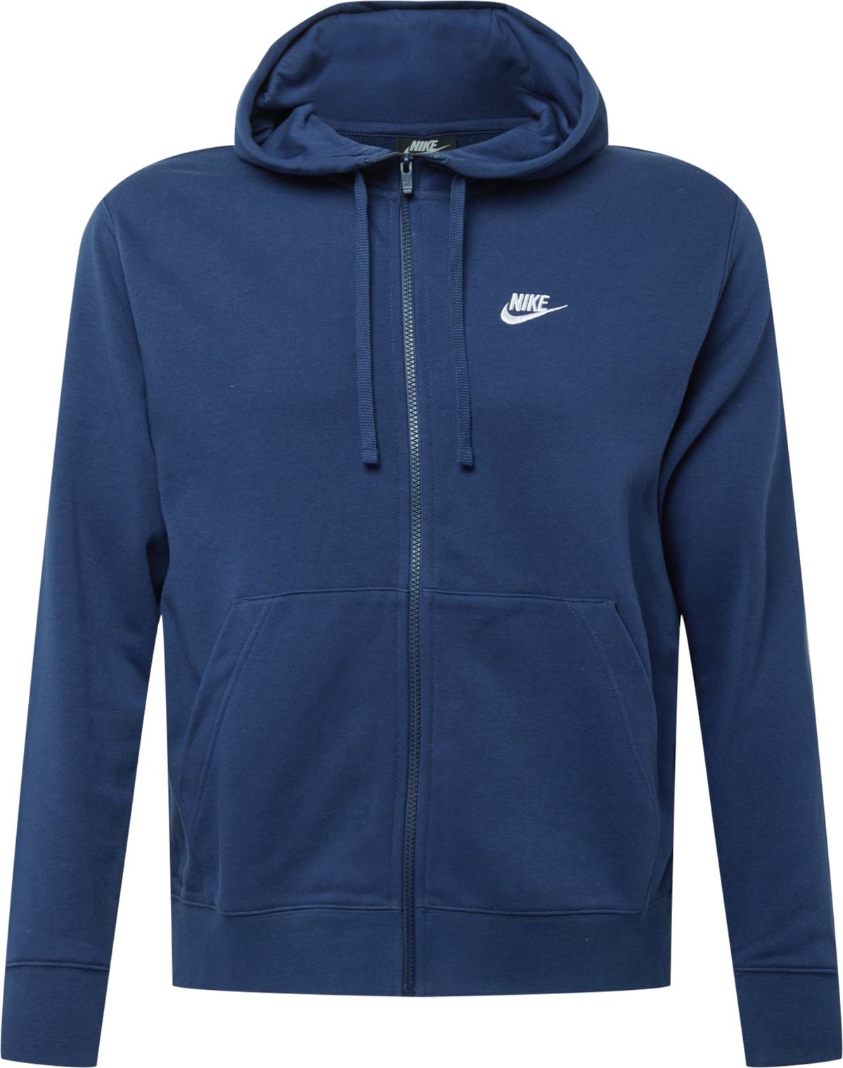 Nike Sportswear Mikina s kapucí námořnická modř / bílá