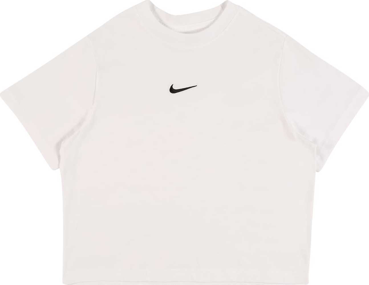 NIKE Funkční tričko offwhite / černá