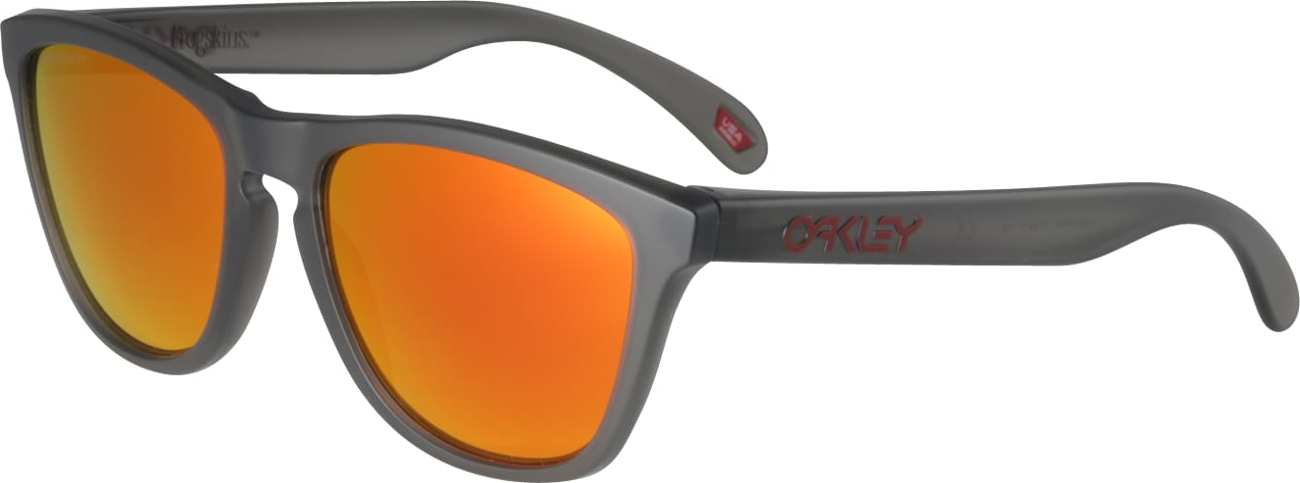OAKLEY Sportovní sluneční brýle 'FROGSKINS' tmavě šedá / oranžová