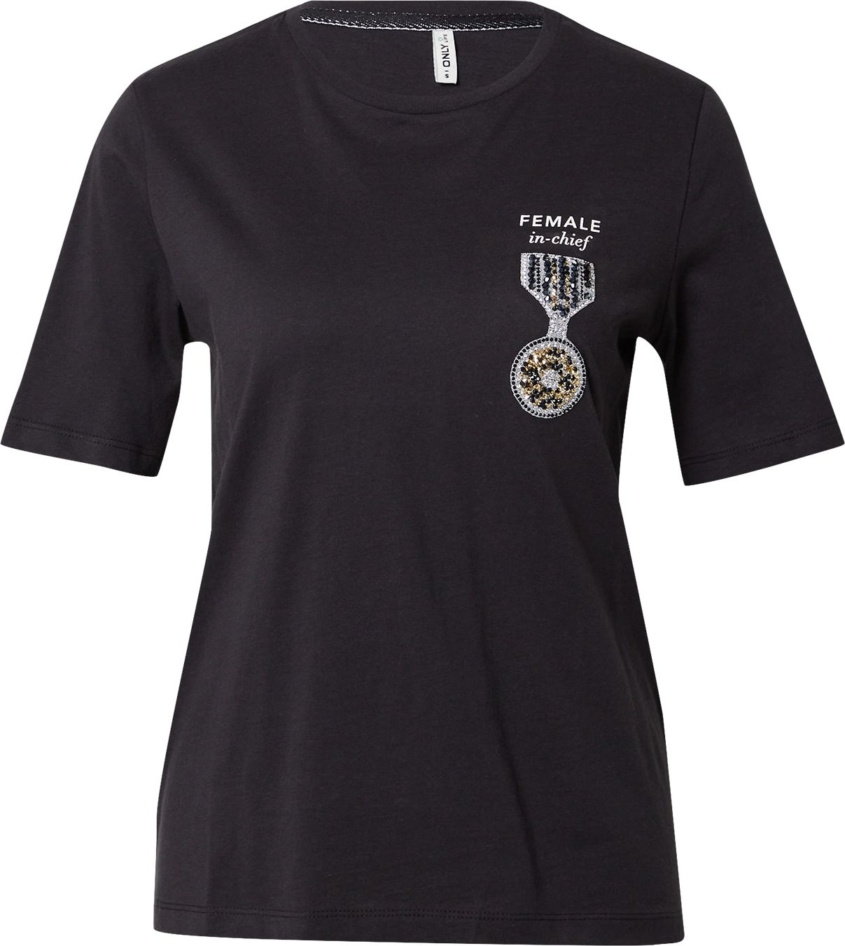 ONLY Tričko 'LONNIE' černá / mix barev