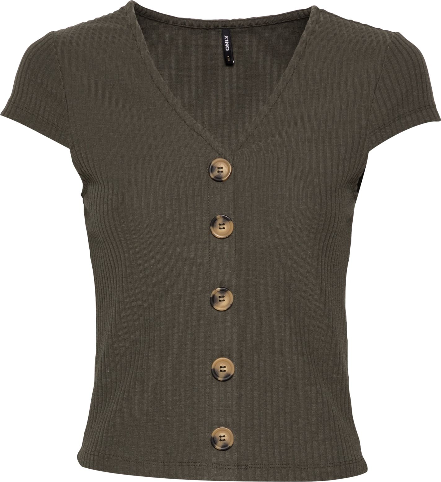 ONLY Tričko 'NELLA' tmavě zelená