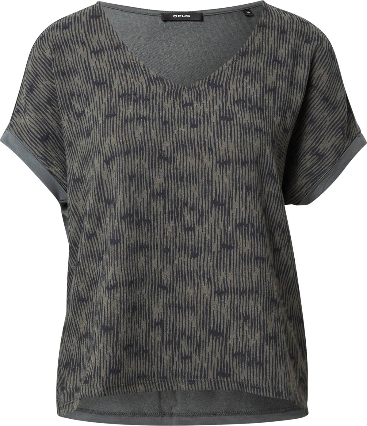 OPUS Tričko khaki