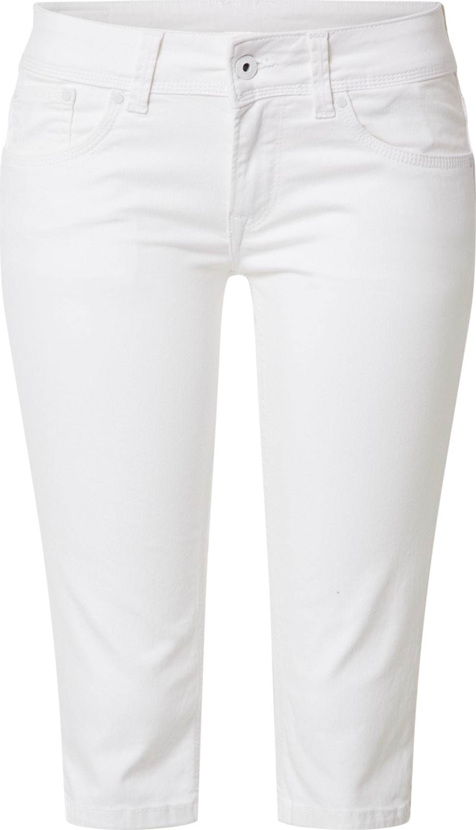 Pepe Jeans Džíny 'SATURN CROP' bílá