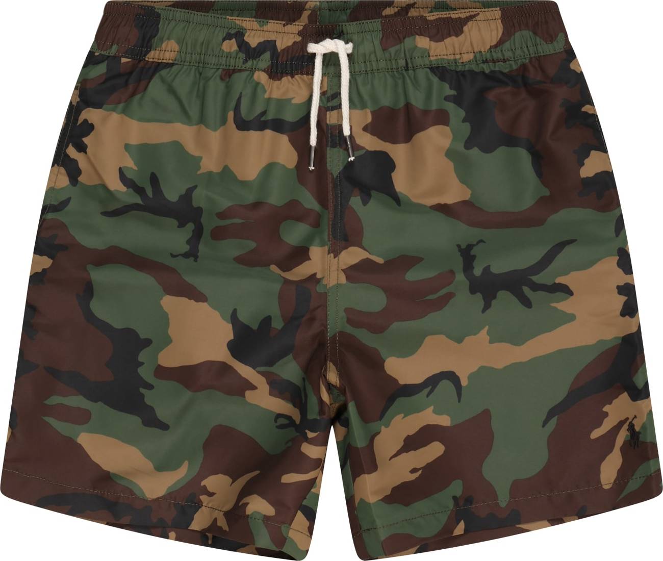 Polo Ralph Lauren Plavecké šortky zelená / khaki / hnědá