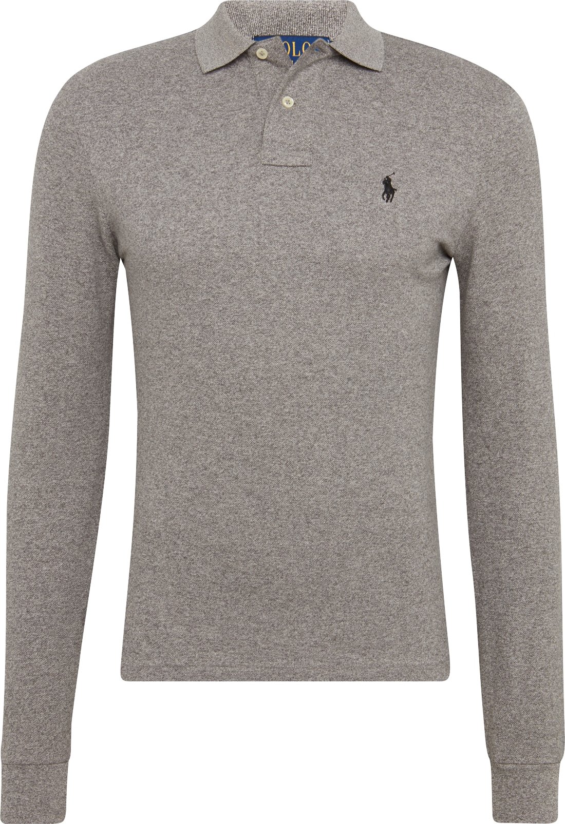 Polo Ralph Lauren Tričko 'LSKCSLIMM2-LONG SLEEVE-KNIT' tmavě šedá