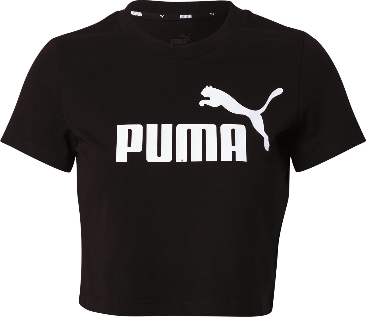PUMA Funkční tričko černá / bílá