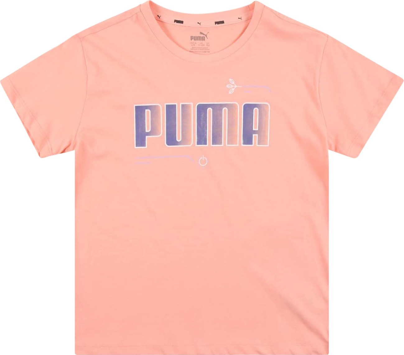 PUMA Tričko 'Alpha' meruňková / modrá
