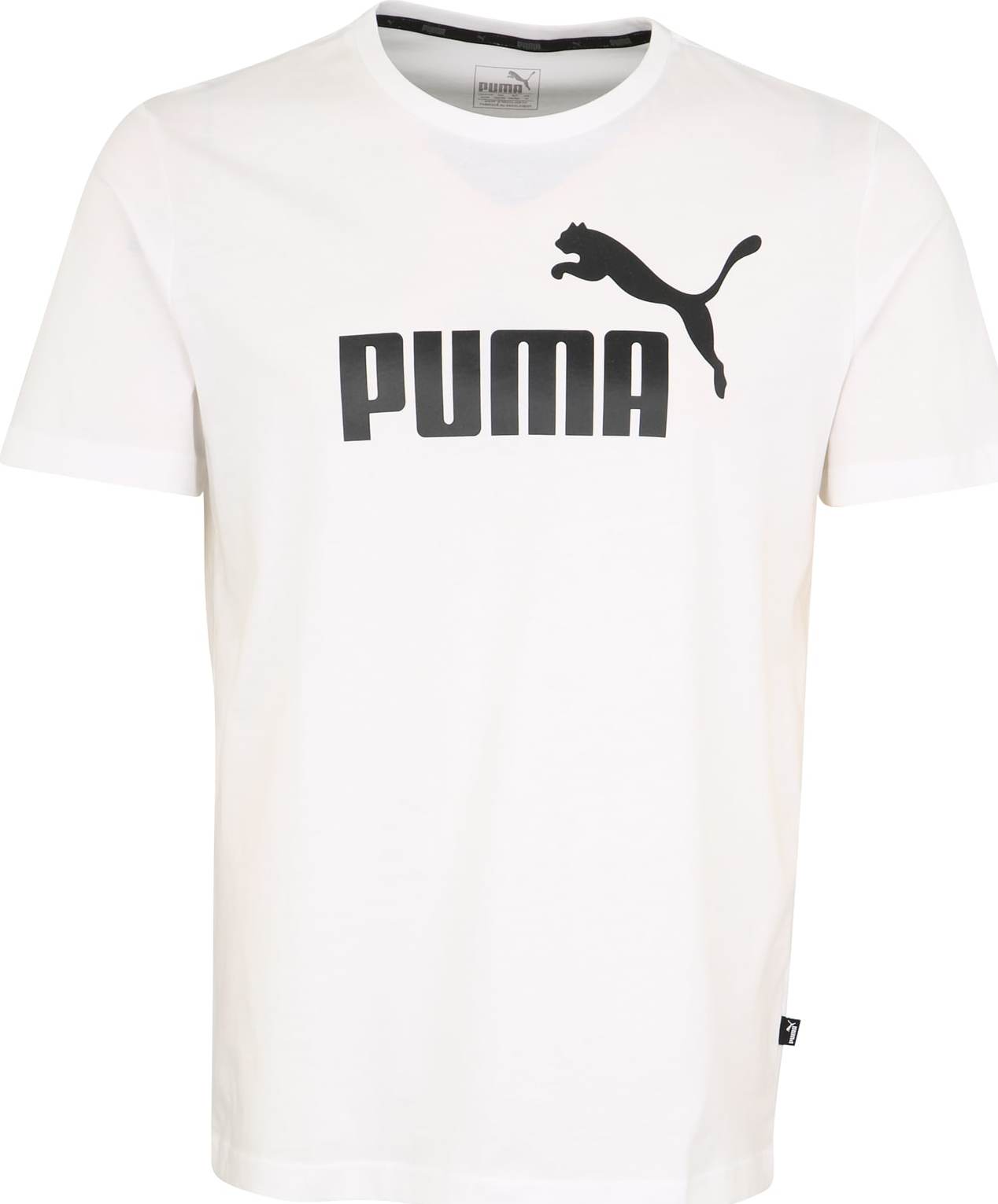 PUMA Funkční tričko černá / bílá