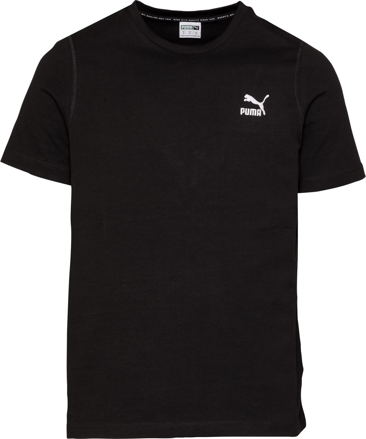 PUMA Tričko černá / bílá