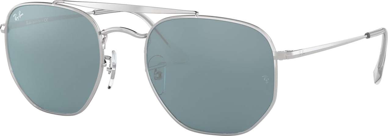 Ray-Ban Sluneční brýle 'Marshal' stříbrná / modrá