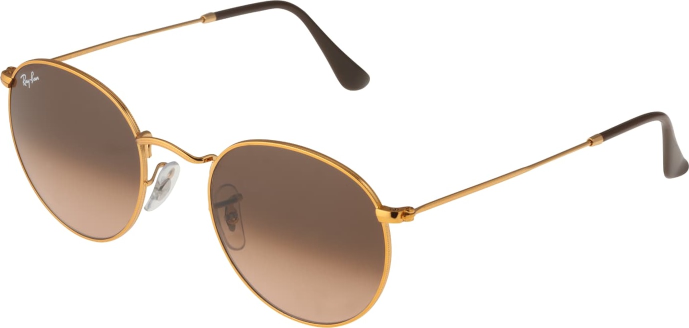 Ray-Ban Sluneční brýle 'Round metal' bronzová