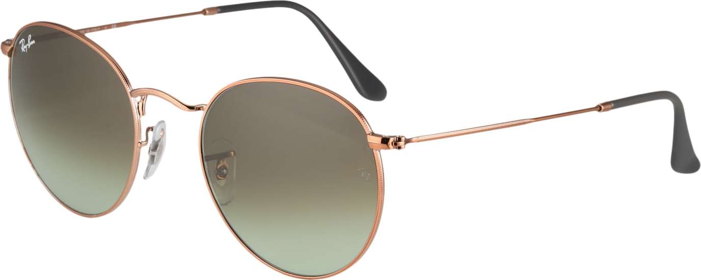 Ray-Ban Sluneční brýle 'Round metal' hnědá / bronzová