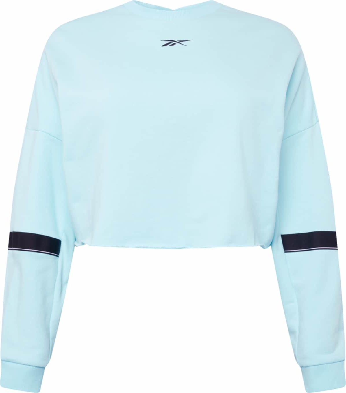 Reebok Sport Sportovní mikina světlemodrá / černá