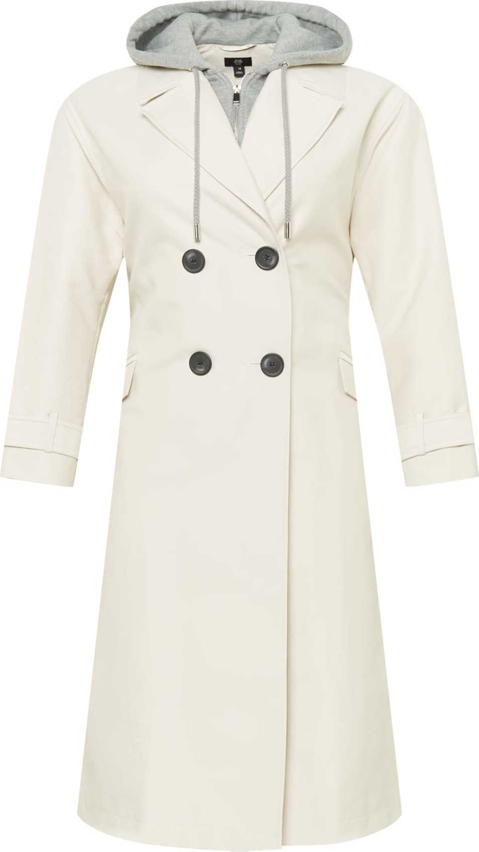 River Island Plus Přechodný kabát šedá / béžová