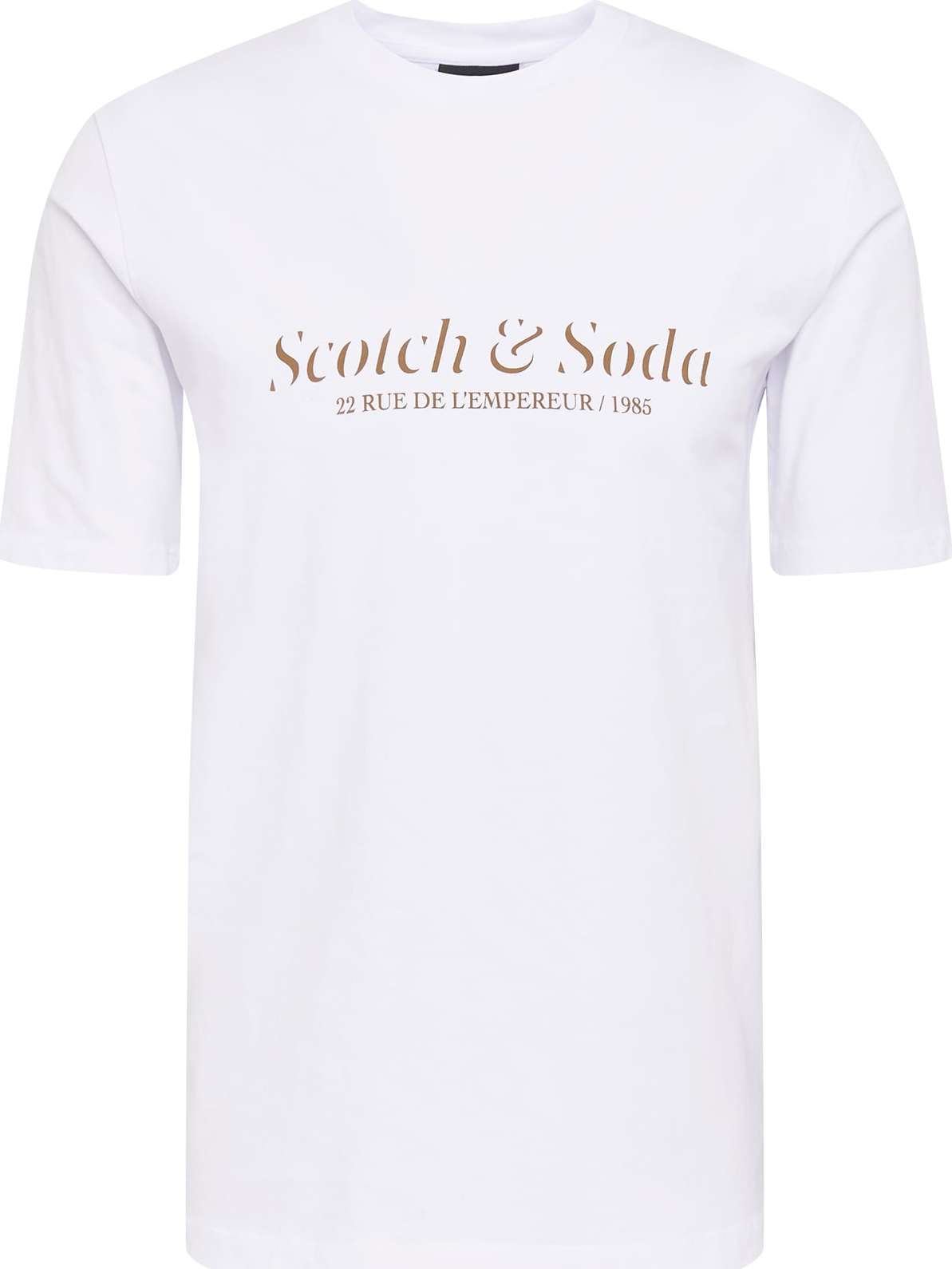 SCOTCH & SODA Tričko bílá / karamelová
