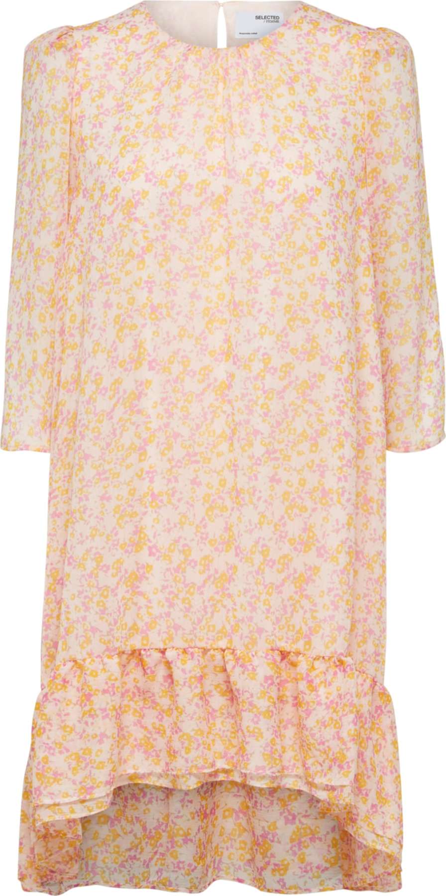 SELECTED FEMME Šaty 'Jeanie-Gracy' orchidej / růžová